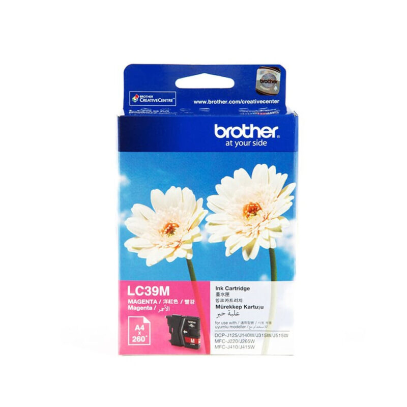 Brother LC 39 Magenta Original Ink Cartridge, LC39M
