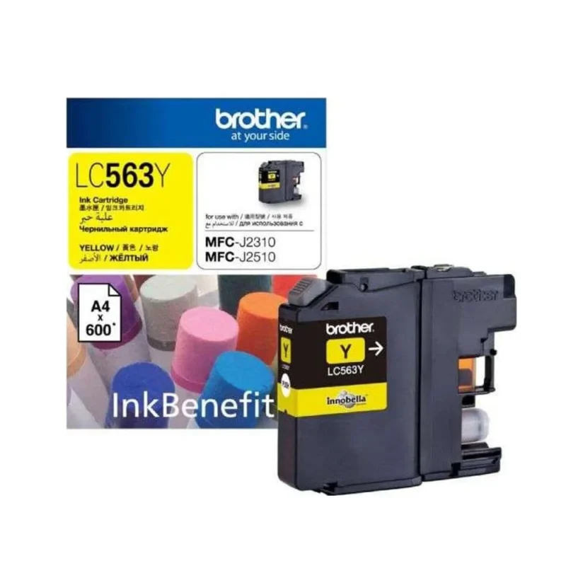 Brother LC 563 Yellow Orginal Ink Catridge, LC563Y