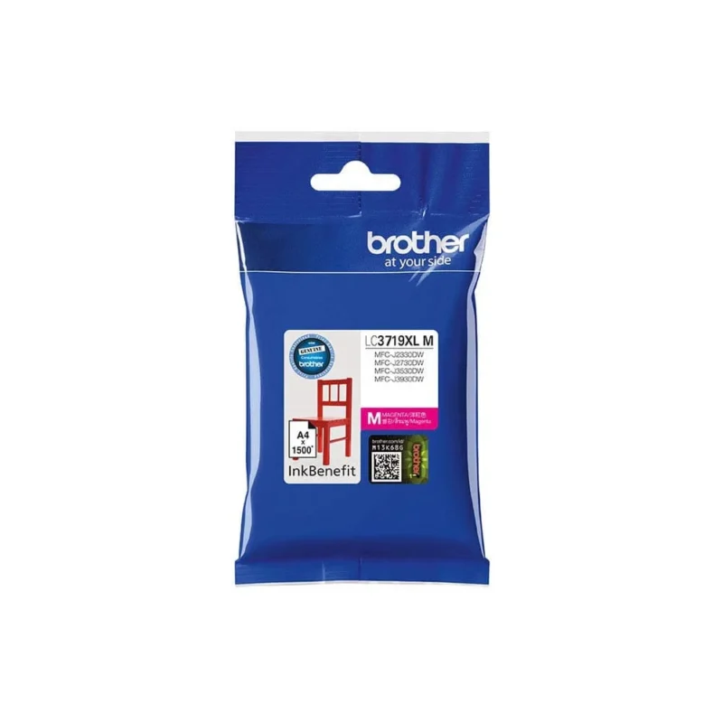 Brother LC3719XL M Magenta Original High Yield Ink Cartridge, LC-3719XLM