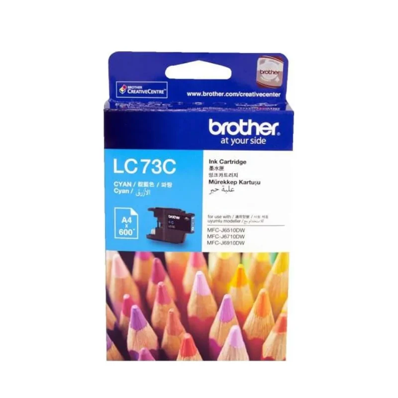 Brother LC73C Cyan Original Ink Cartridge, LC 73C