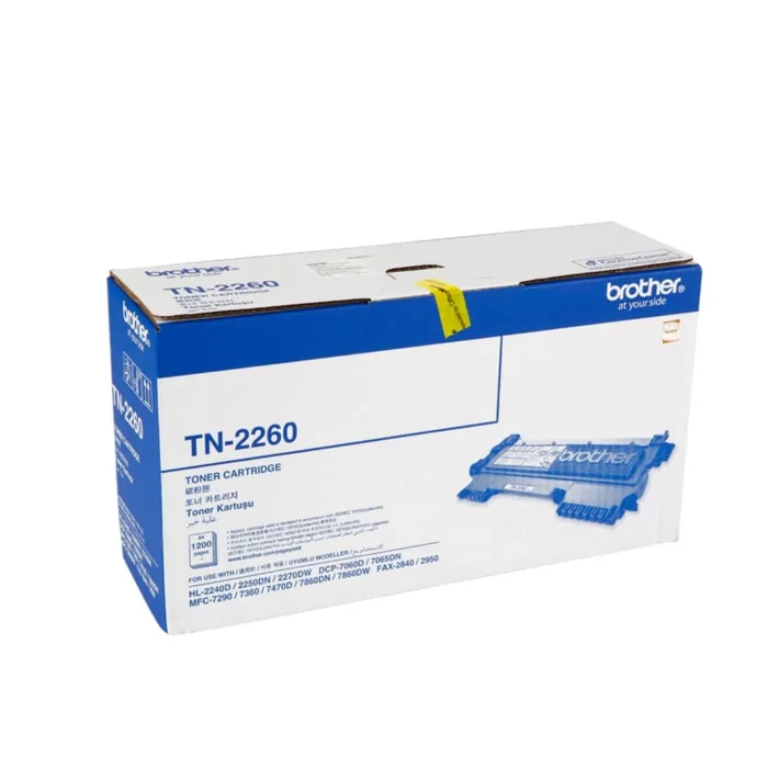Brother TN 2260 Black Original Toner Cartridge, TN-2260