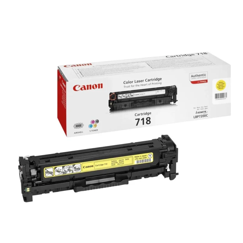CANON 718 Yellow Original Laser Toner Cartridge