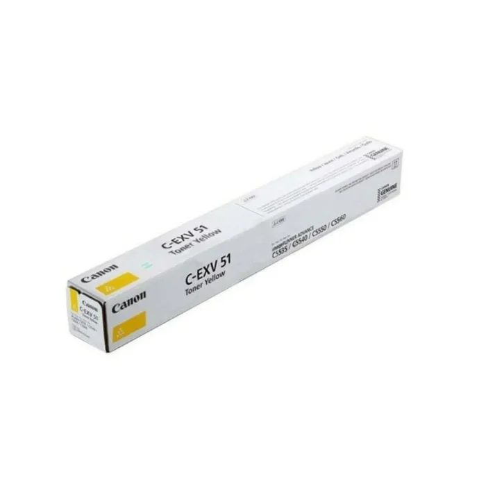 Genuine Yellow Canon C-EXV51 Toner Cartridge - (C-EXV51 Y)