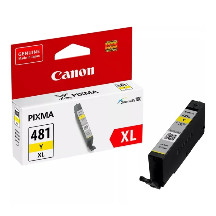Canon Pixma CLI-481XL Yellow Original Ink Cartridge, 2046C001