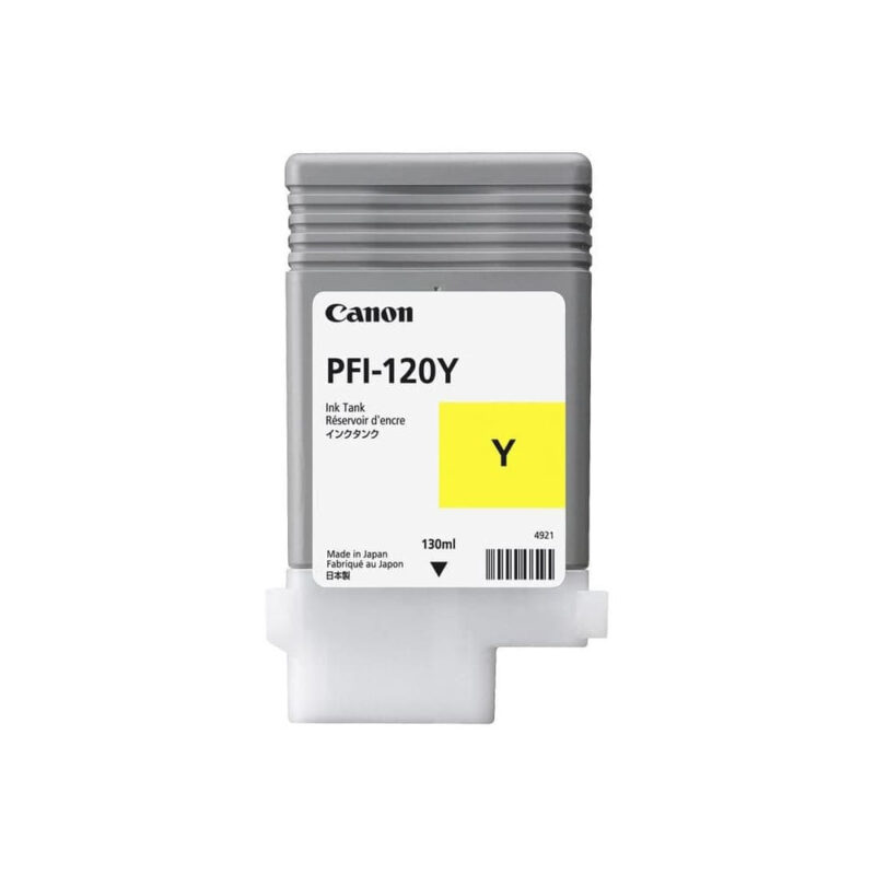 CANON PFI-120Y Yellow Original Ink Tank Cartridge - 130ML
