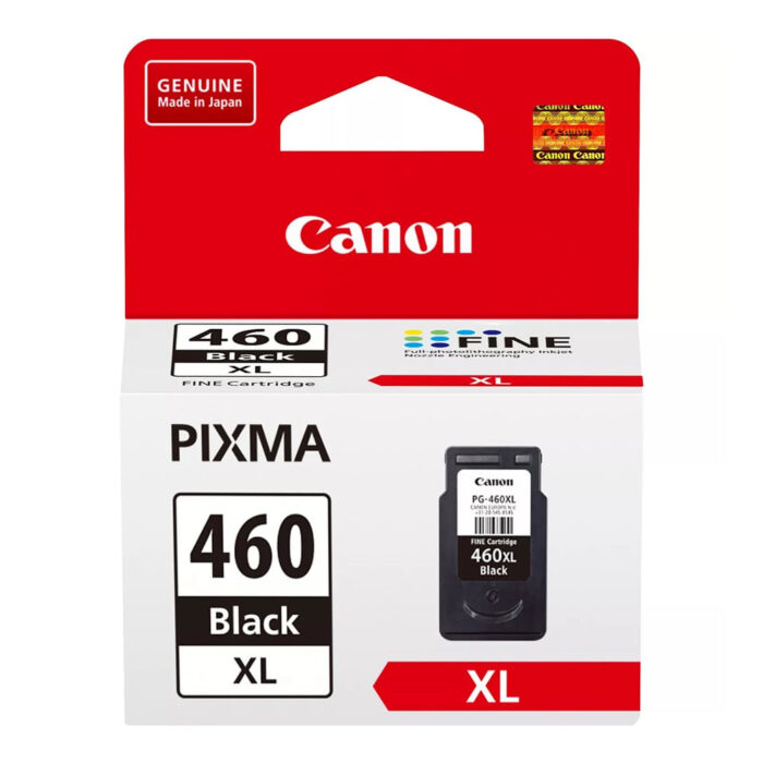 Canon Pixma PG-460XL High Yield Black Original Ink Cartridge, 3710C001