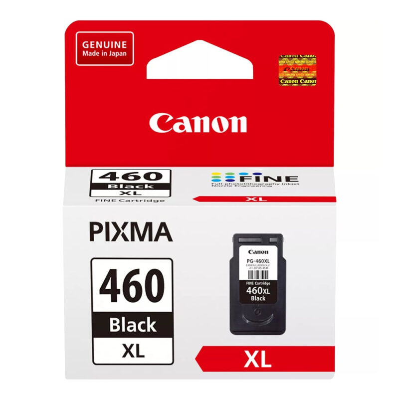 Canon Pixma PG-460XL High Yield Black Original Ink Cartridge, 3710C001