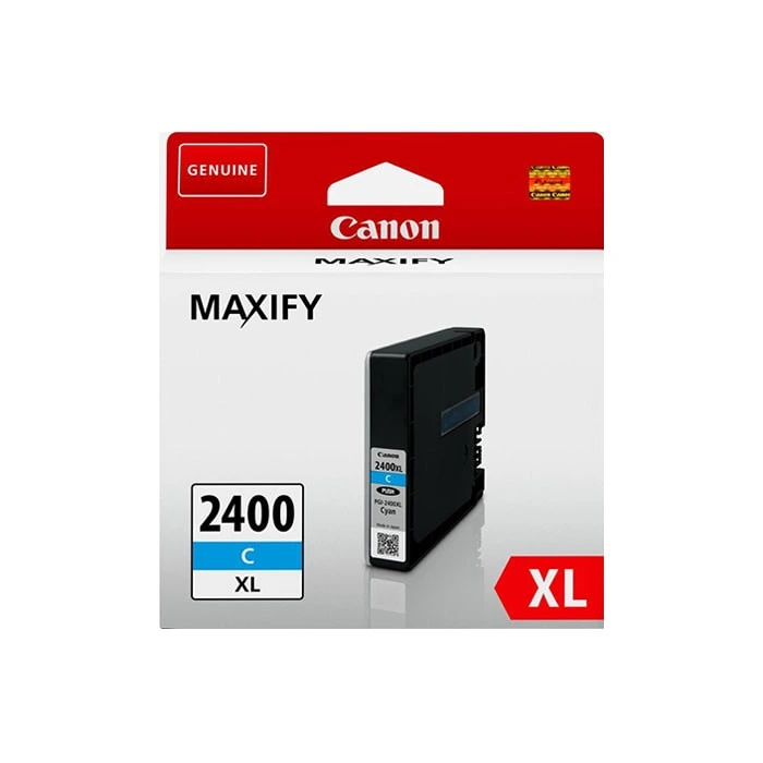 Canon PGI-2400XL High Yield Cyan Original Ink Cartridge, 9274B001