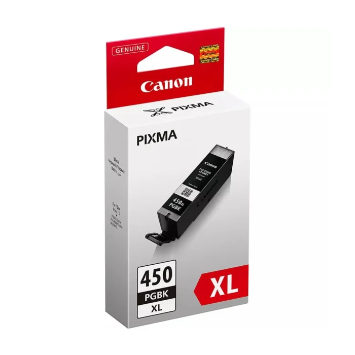 Canon Pixma PGI-450PGBK XL High Yield Pigment Black Original Ink Cartridge, 6434B001
