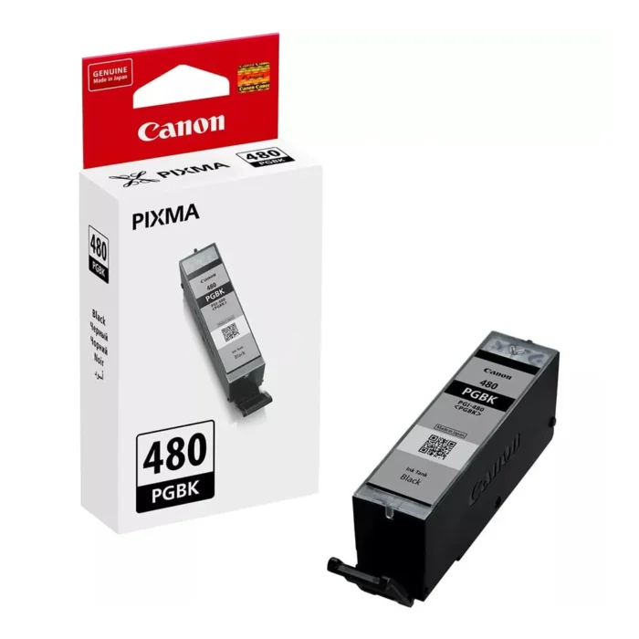 Canon Pixma PGI-480PGBK Pigment Black Original Ink Cartridge, 2077C001