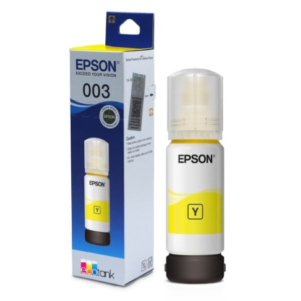 EPSON 003 Yellow EcoTank Original Ink Bottle, 003 Y