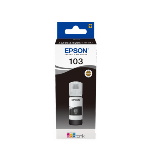 EPSON 103 Black EcoTank Original Ink Bottle (T00S14A) – 65ML