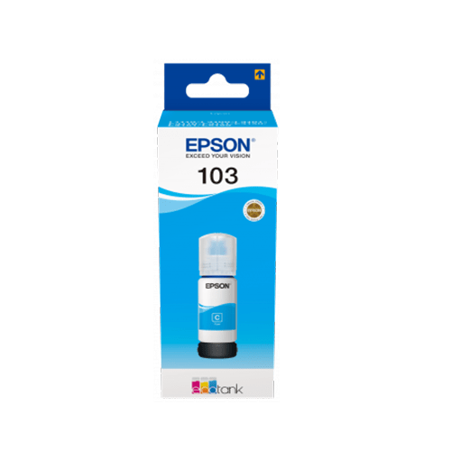 EPSON 103 Cyan EcoTank Original Ink Bottle (T00S24A) – 65ML
