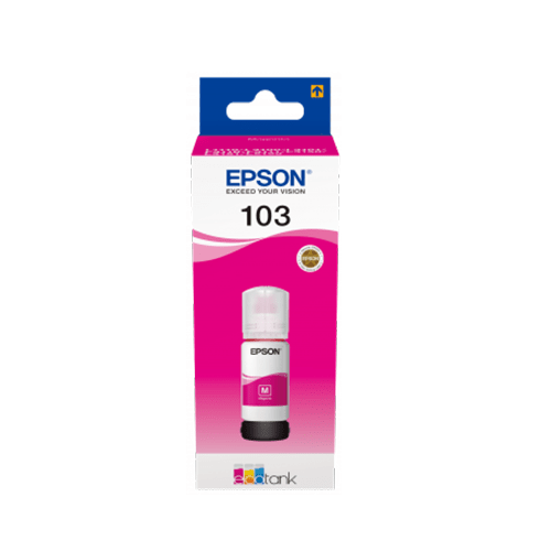 EPSON 103 Magenta EcoTank Original Ink Bottle (T00S24A) – 65ML