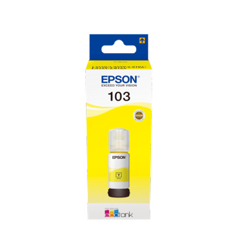Epson 103 Yellow EcoTank Original Ink Bottle (T00S44A) – 65ml