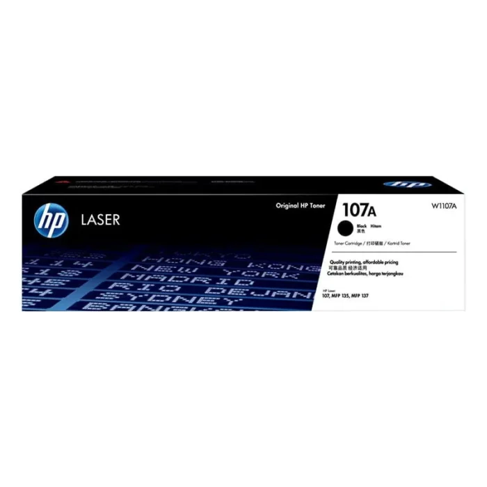 HP 107A Black Original Laser Toner Cartridge, W1107A