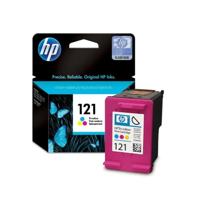HP 121 Tri-Color Original Ink Cartridge, CC643HE