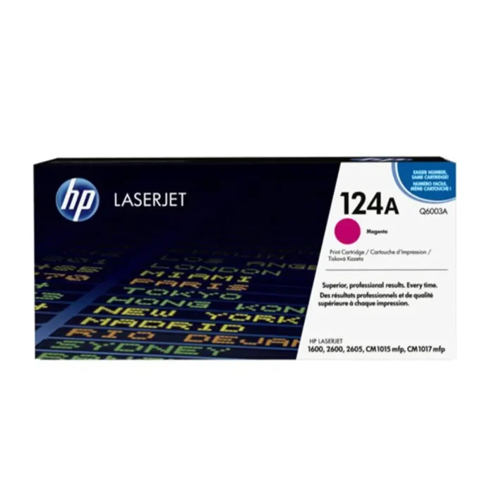 HP 124A Magenta Original Laserjet Toner Cartridge, Q6003A