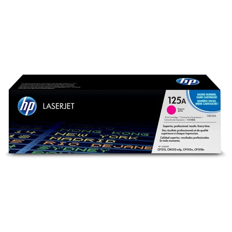 HP 125A Magenta Original Laserjet Toner Cartridge, CB543A