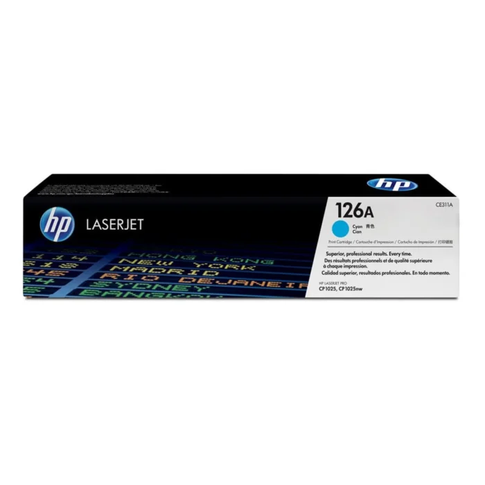 HP 126A Cyan Original Laserjet Toner Cartridge, CE311A
