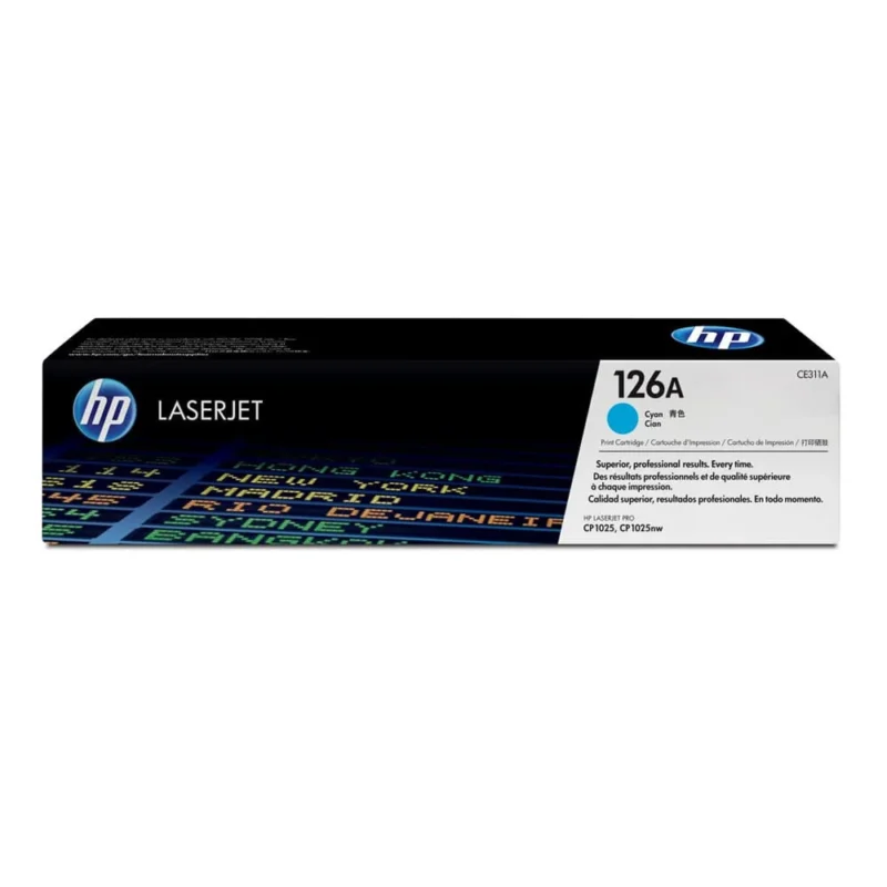 HP 126A Cyan Original Laserjet Toner Cartridge, CE311A