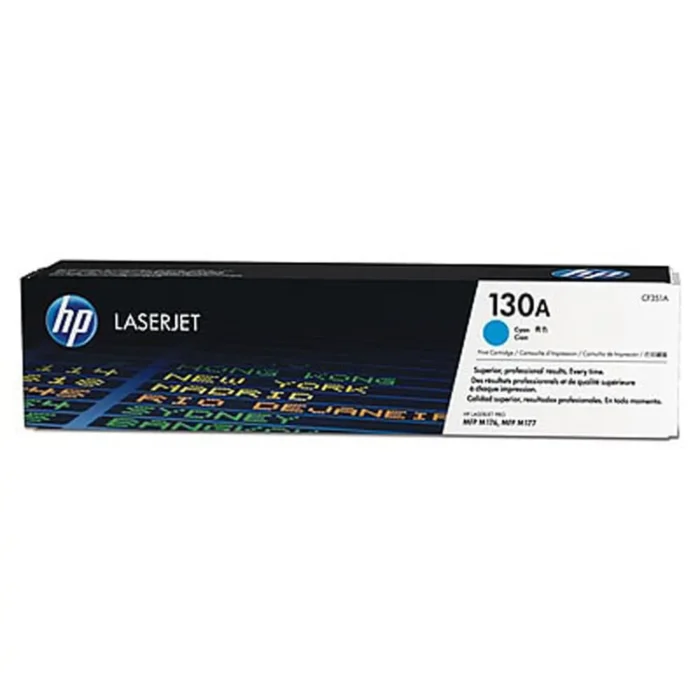 HP 130A Cyan Original Laserjet Toner Cartridge, CF351A