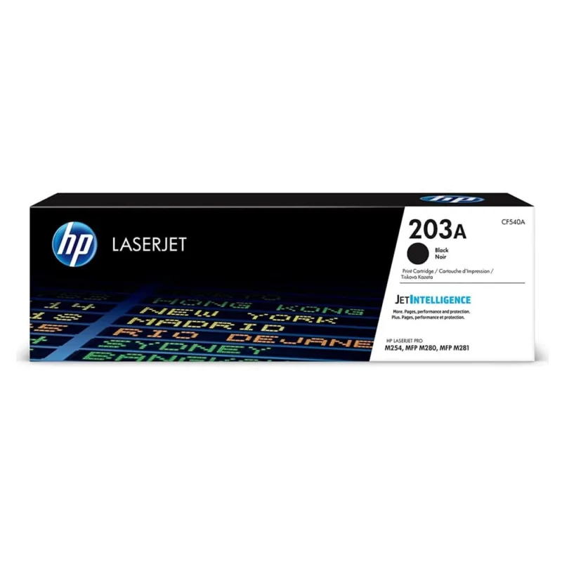 HP 203A Black Original Laserjet Toner Cartridge, CF540A