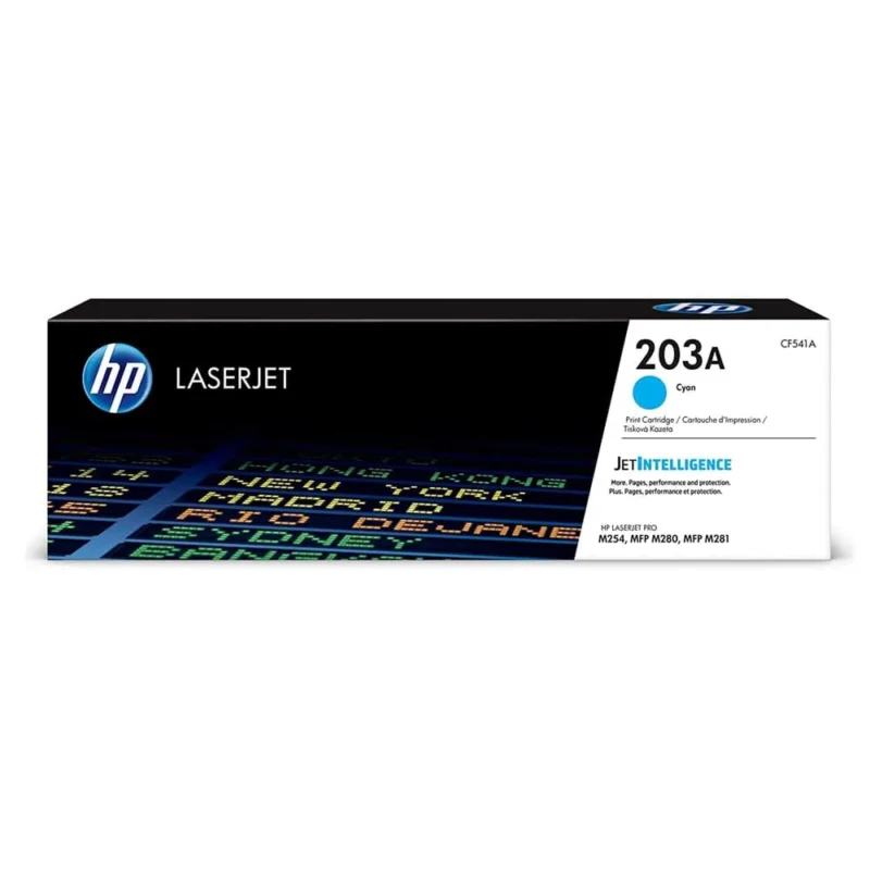 HP 203A Cyan Original Laserjet Toner Cartridge, CF541A