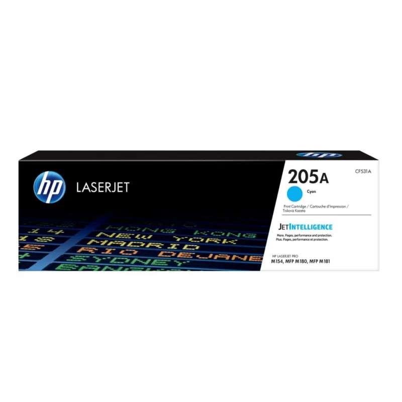 HP 205A Cyan Original Laserjet Toner Cartridge, CF531A
