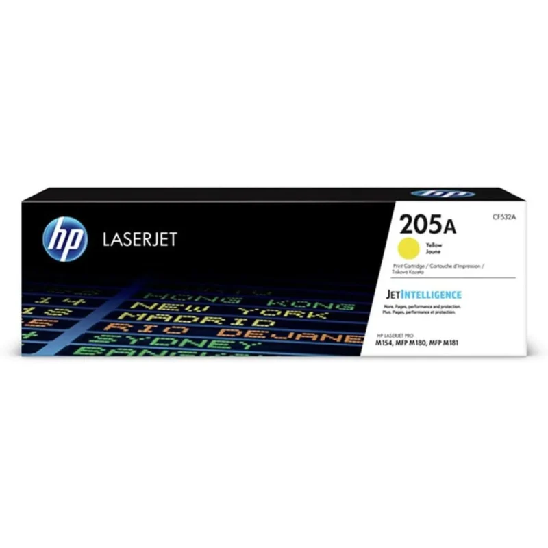 HP 205A Yellow Original Laserjet Toner Cartridge, CF532A