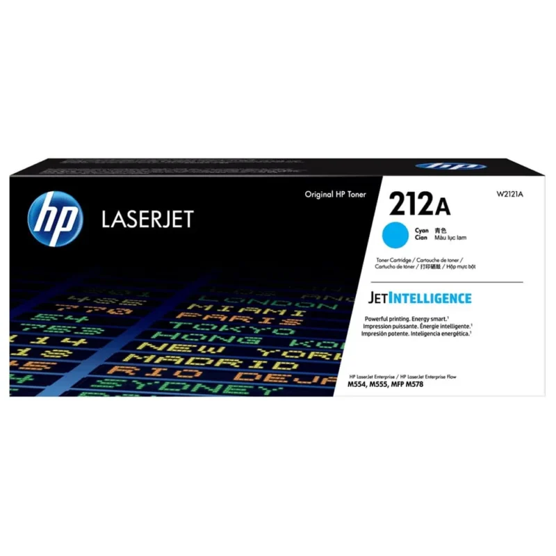 HP 212A Cyan Original Laserjet Toner Cartridge, W2121A