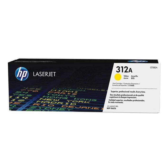 HP 312A Yellow Original Laserjet Toner Cartridge, CF382A