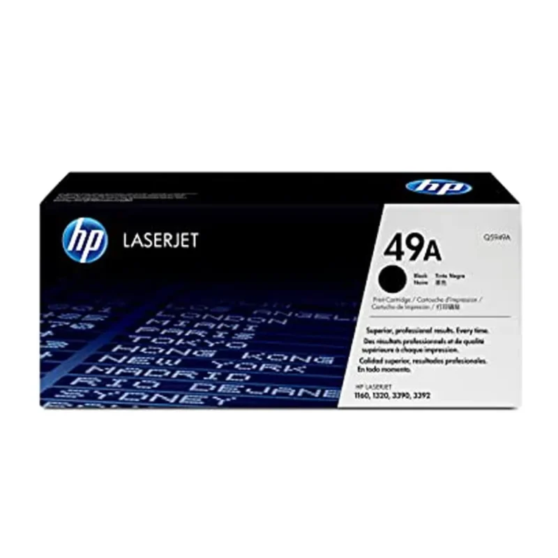 HP 49A Black Original Laserjet Toner Cartridge, Q5949A