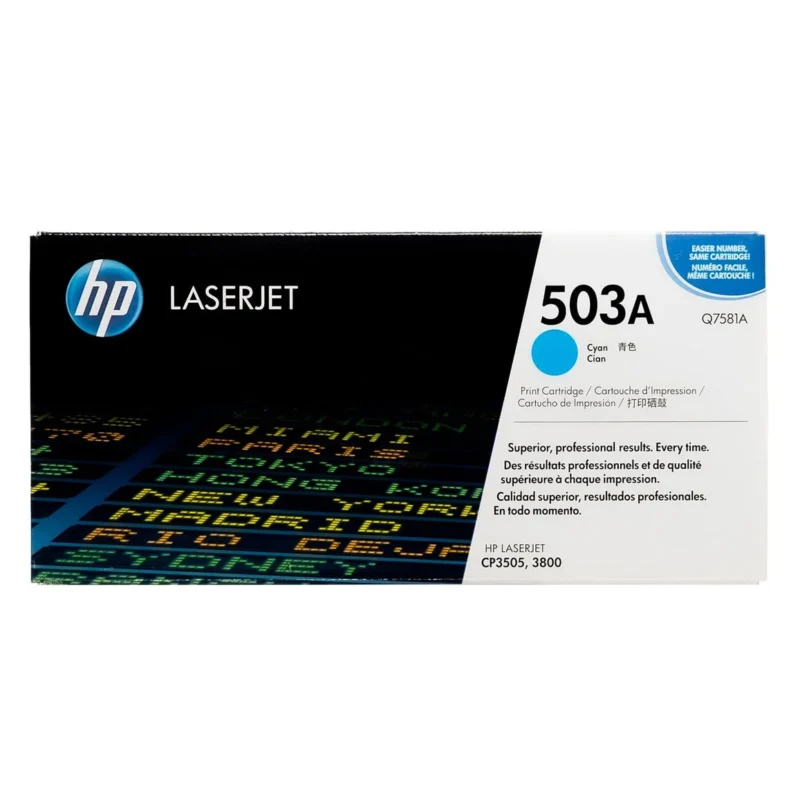 HP 503A Cyan Original LaserJet Toner Cartridge