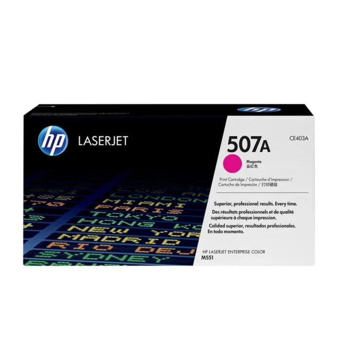 HP 507A Magenta Original Laserjet Toner Cartridge, CE403A