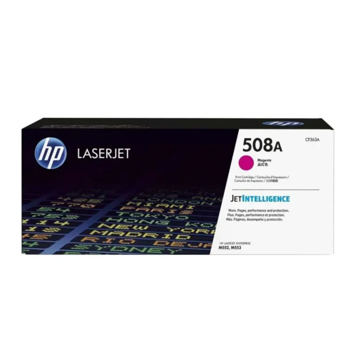 HP 508A Magenta Original Laserjet Toner Cartridge, CF363A