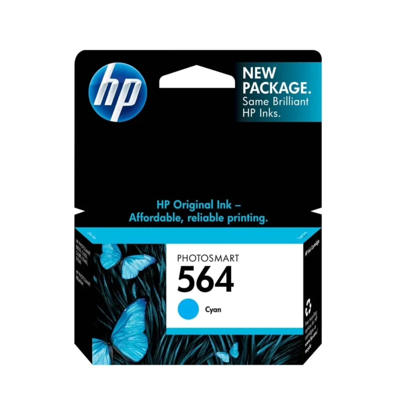 HP 564 Cyan Original Ink Cartridge, CB318WN