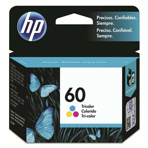 HP 60 Tri-Color Original Ink Cartridge, CC643WA