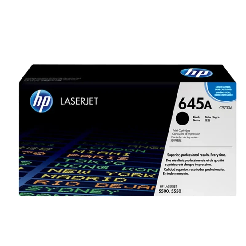 HP 645A Black Original LaserJet Toner Cartridge (C9730A)