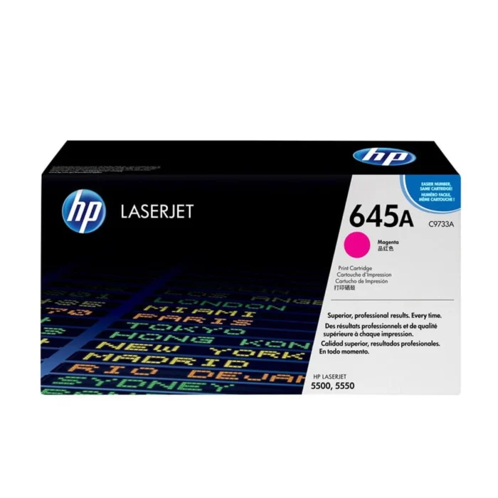 HP 645A Magenta Original LaserJet Toner Cartridge, C9733A