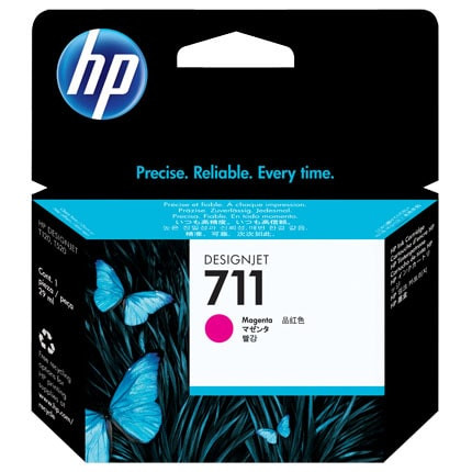 HP 711 29-ML Magenta Designjet Original Ink Cartridge, CZ131A