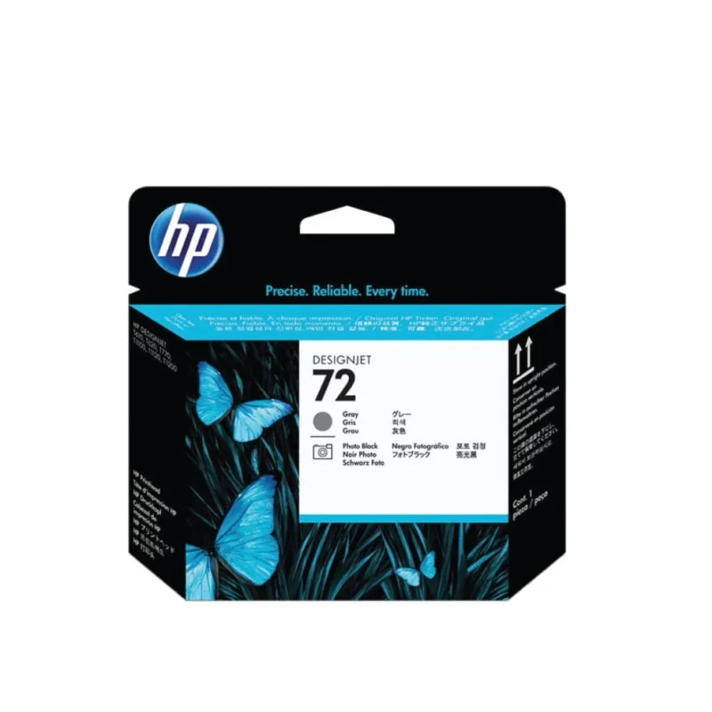 HP 72 Gray and Photo Black DesignJet Original Printhead, C9380A