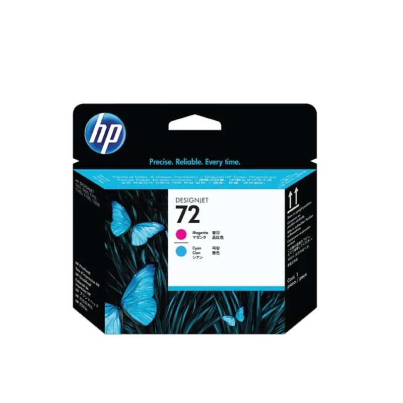 HP 72 Magenta and Cyan DesignJet Original Printhead, C9383A