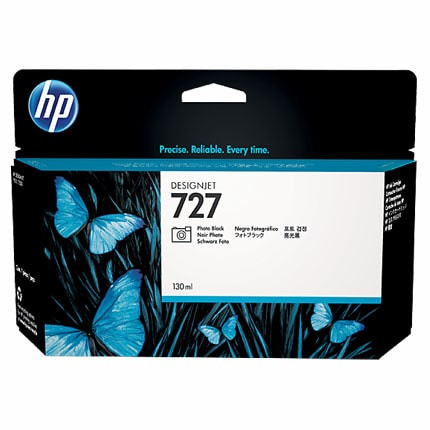 HP 727 130-ML Photo Black Designjet Original Ink Cartridge, B3P23A