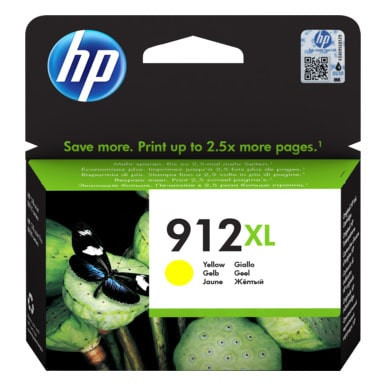 HP 912XL Yellow Original Ink Cartridge, 3YL83AE