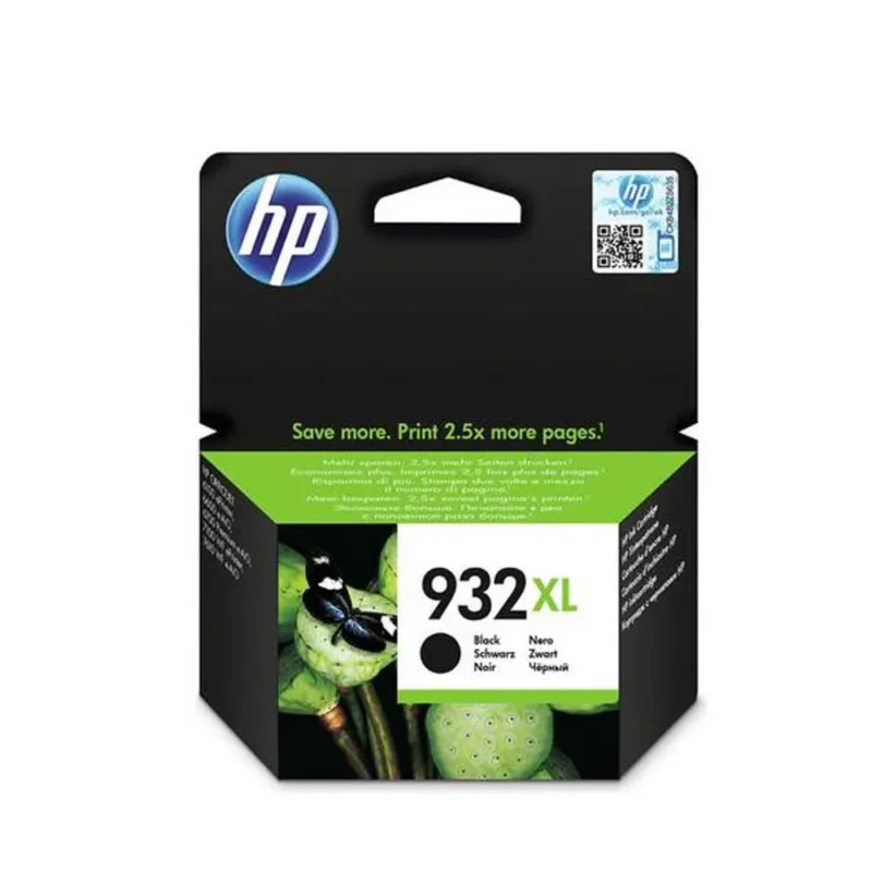 HP 932XL High Yield Black Original Ink Cartridge, CN053AE