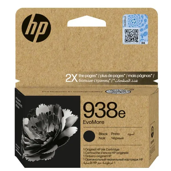 HP 938E Evomore Black Original Ink Cartridge, 938E - BK