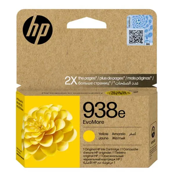 HP 938E Evomore Yellow Original Ink Cartridge, 938E - Y