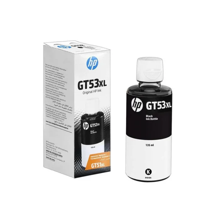 HP GT53XL 135-ML Black Original Ink Bottle, 1VV21AE