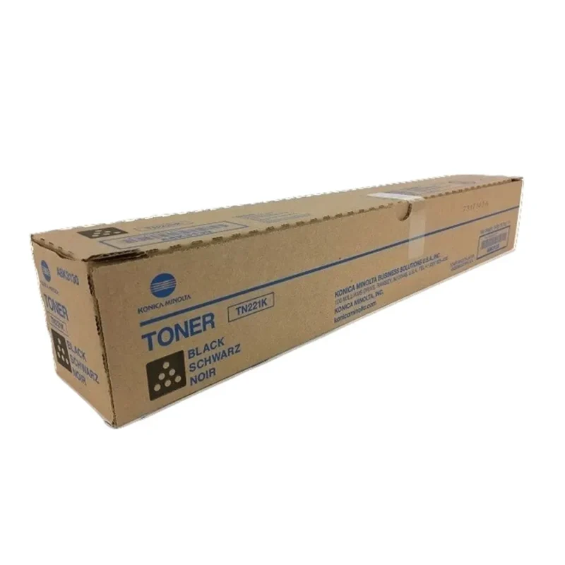 KONICA MINOLTA TN-221K Black Original Toner Cartridge, TN221K